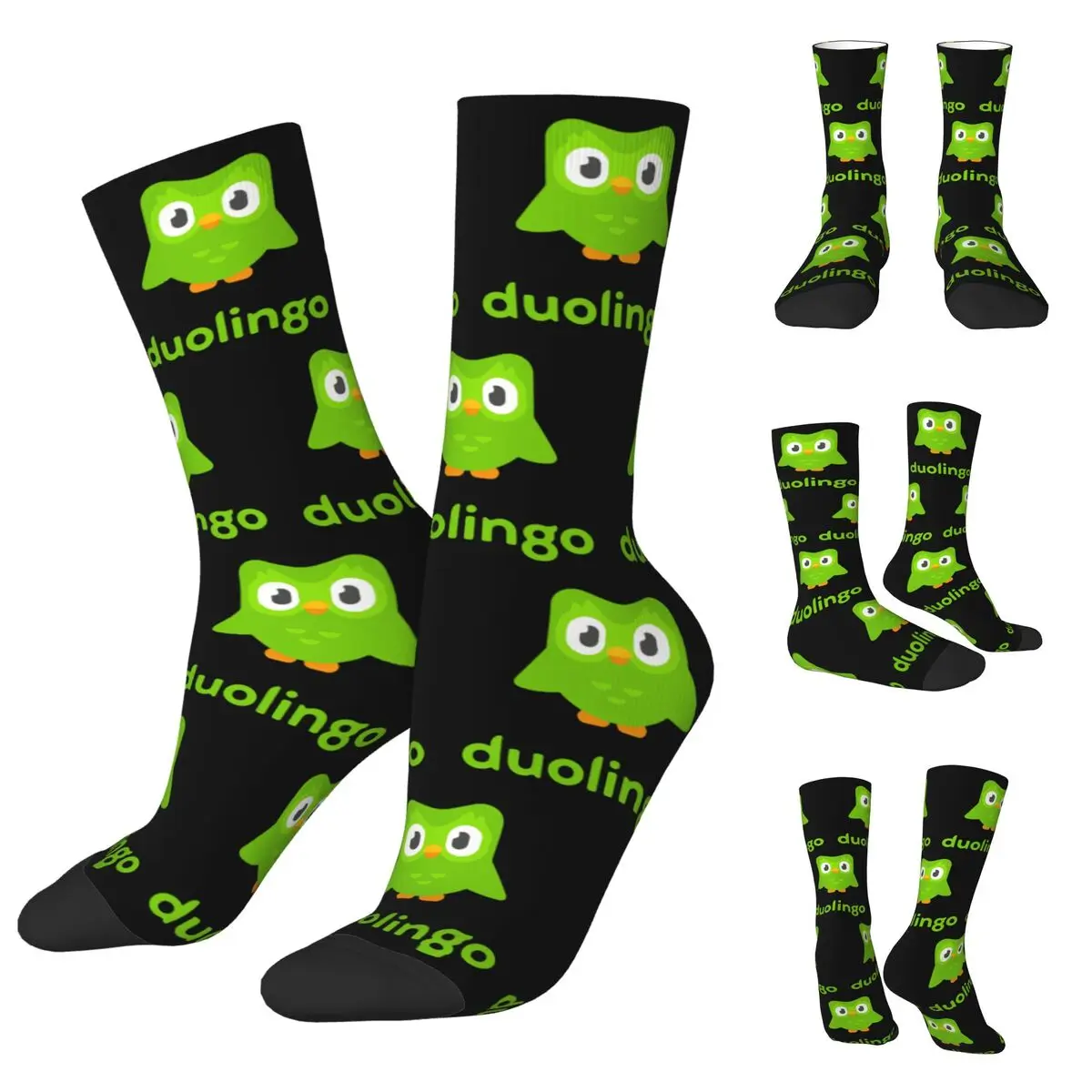 

Duolingo Owl Duo Men Women Socks,Windproof Beautiful printing Suitable for all seasons Dressing Gifts