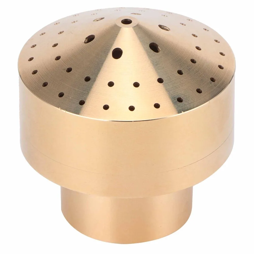 Brass Brass Fountain Nozzle Multi Hole Female Thread Fountain Sprinkler Mushroom G1/2 Inch DN15 Pond Fountain Nozzle