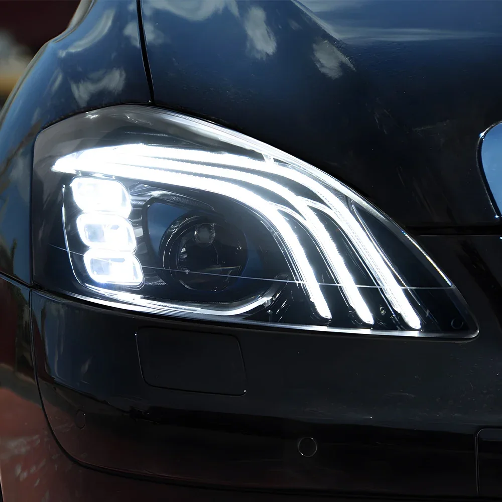 

Car Front Lamps for Benz S-Class W221 2006-2013 Auto Headlights Assembly Upgrade Maybach Style Led Projector Lens Accessories
