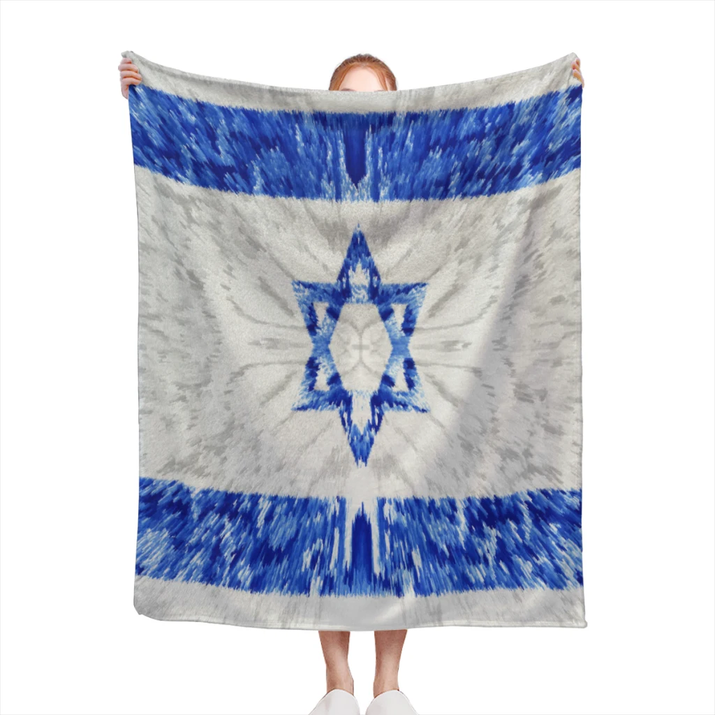 Israel Flag Country Style Comfortable Flanne Blanket Comforter Flannel Soft throw Blankets Warm Home and Decoration