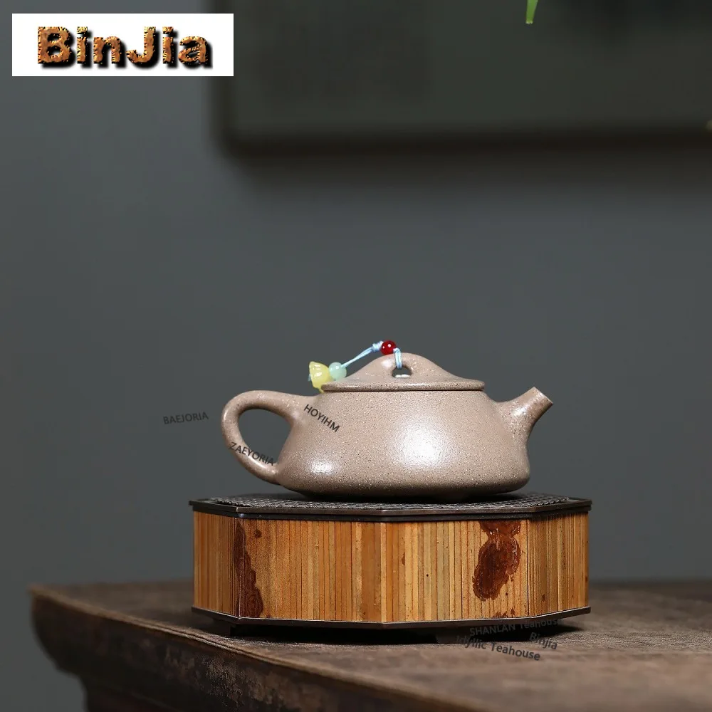 190ml Traditional Yixing Purple Clay Teapots Handmade Plum Stone Scoop Pot Raw Ore White Section Mud Kettle Chinese Zisha Teaset view 6