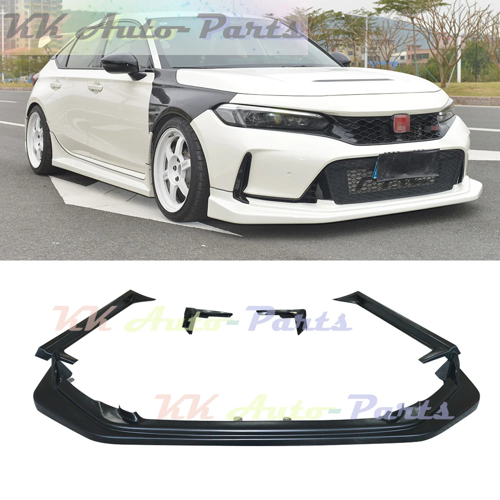 

ABS MUG-Style Front Lip Spoiler Side Skirts Apron Extension Lip Rear Fins Splitters For Honda CIVIC FL5 11TH TYPE R Auto Tuning