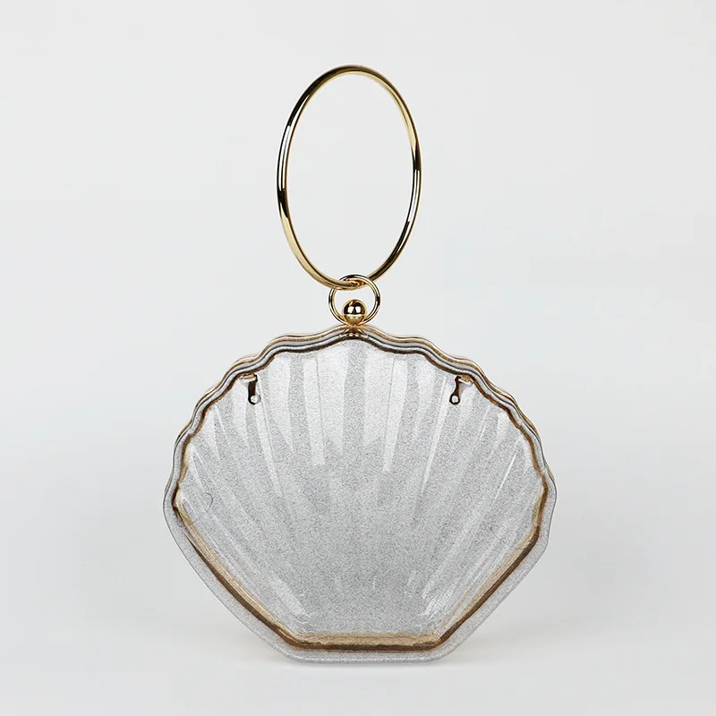 Handbag Shell Bag Women's Bag New Fashion Simple Chain Bag Shoulder Bag All Transparent Crossbody Bag Carteras Para Mujeres