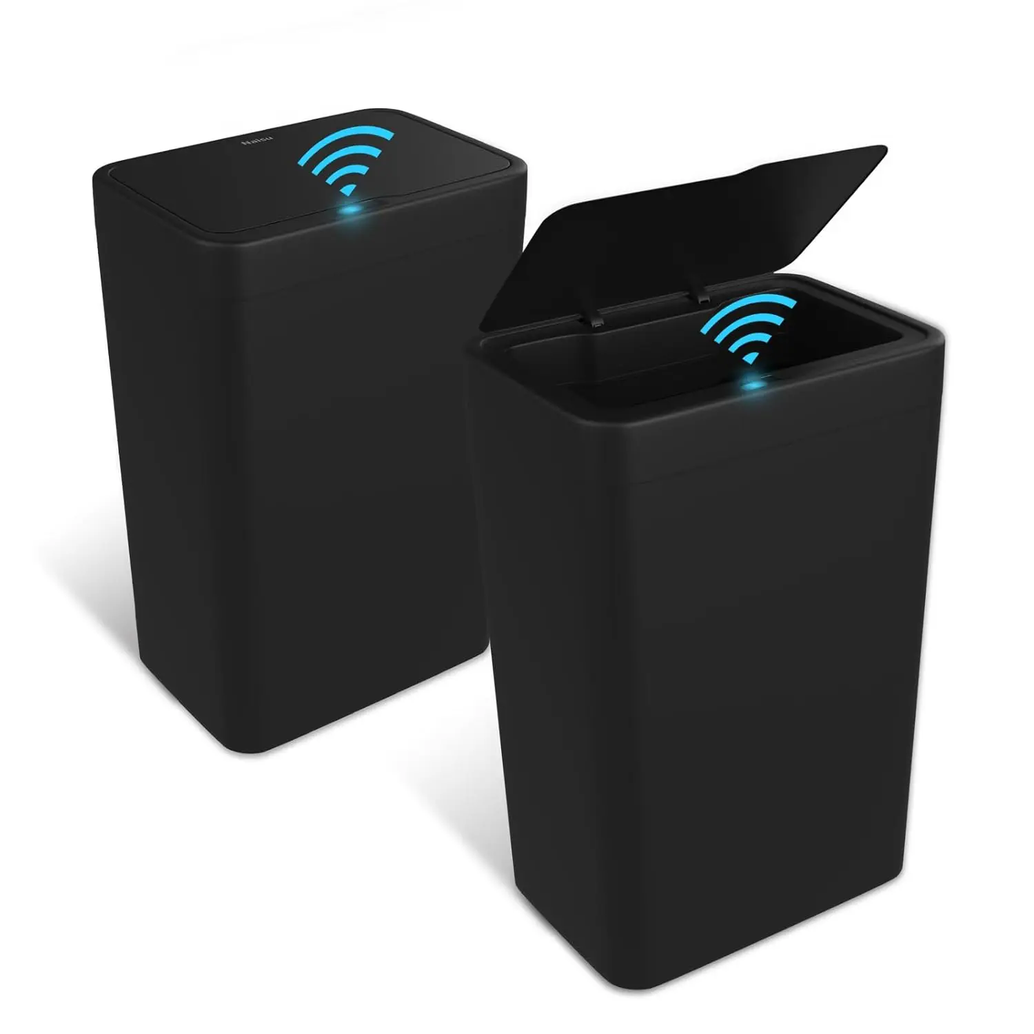 

2 Pack 4 Gal Bathroom Trash Can with Lid,Automatic Garbage Can with Touchless and Sealed Design,Slim Motion Sensor Waterproof