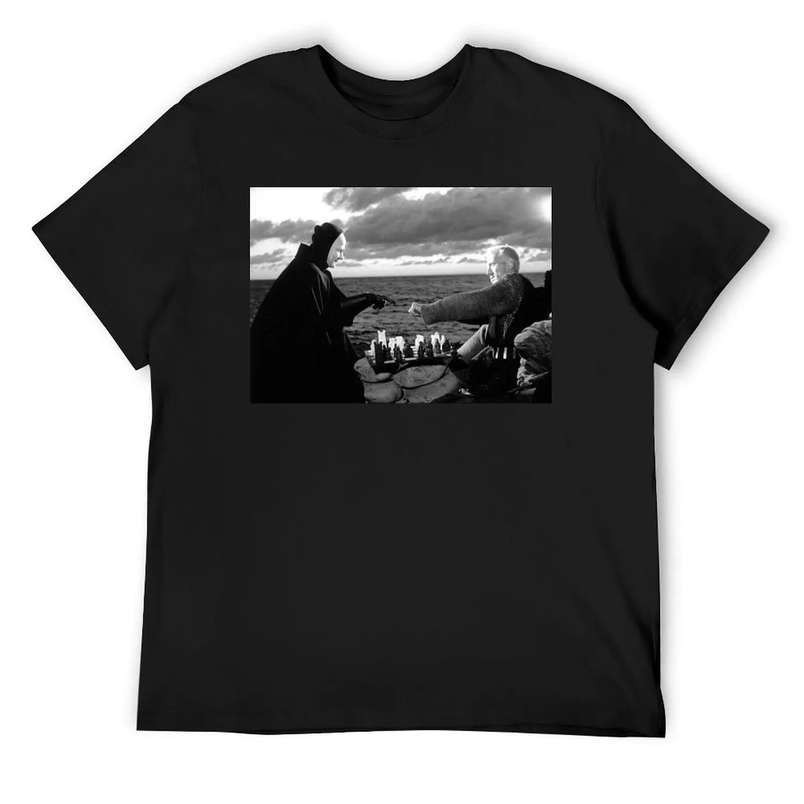 Camiseta The Seventh Seal Ingmar Bergman en blanco, camisetas bonitas, camisetas gráficas de anime para hombres, camisetas de alta calidad