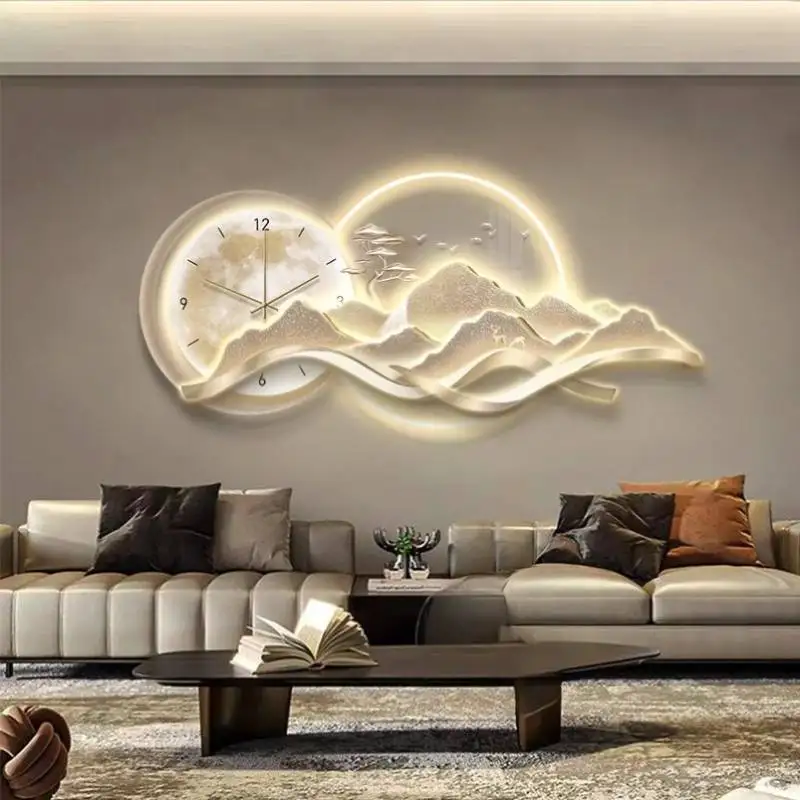 

Premium Quiet Wall Clock Fashion Gold Elegant Nordic Modern Wall Clock Luxury Led Aesthetic Reloj De Pared Home Decoration