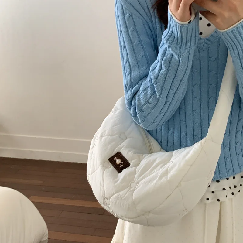 نسيج جديد بسيط حقائب المتشرد النساء الترفيه التسوق حقائب الكتف Crossbody خفيفة الوزن سعة كبيرة حقيبة ركاب عادية