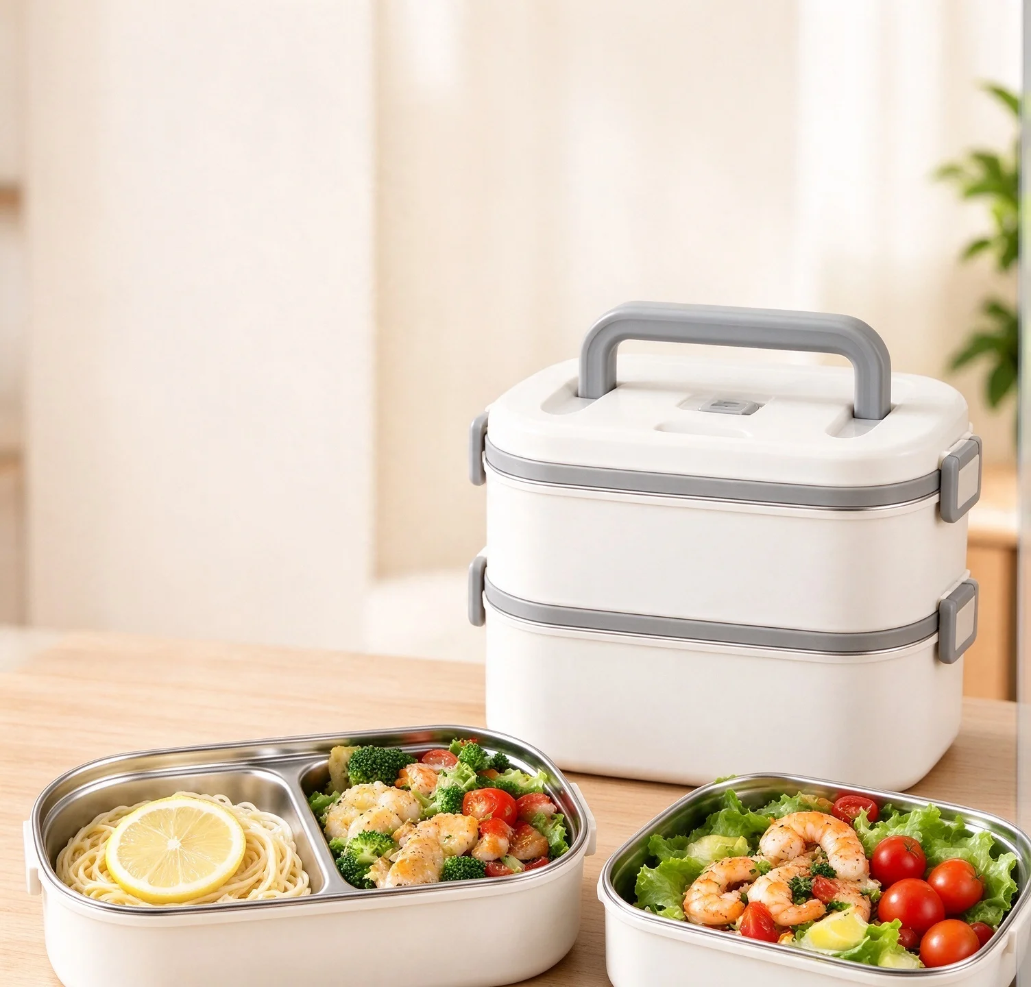 Bento Box - Kotak Bekal Baja Tahan Karat 304,