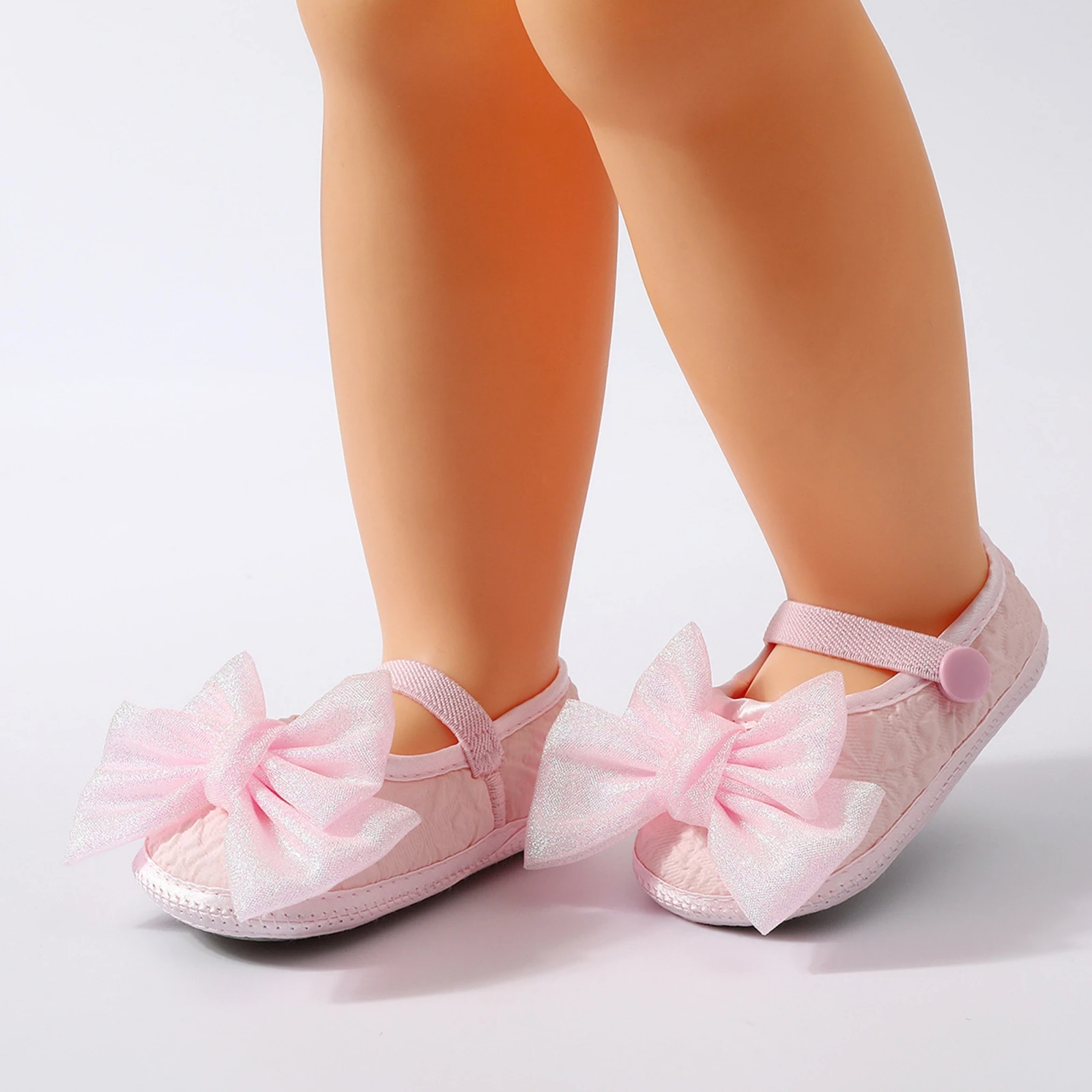 

0-12months Infant Girl Mary Jane Shoes with Bows Non-slip Soft Sole Walking shoes for baby girls Princess Shoe