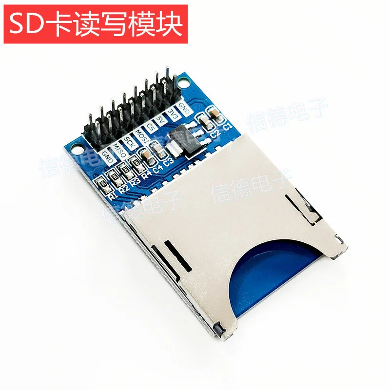 Single Chip SPI Interface SD Card Socket, Read-write Module,10PCS