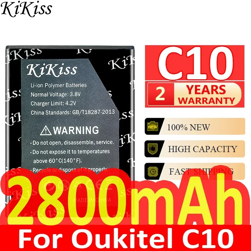 KiKiss Battery For Oukitel C23 C22 C21 C19 C18 C17 C16 C15 C12 C11 C10 C9 C8 C5 Pro C4 C3 S77