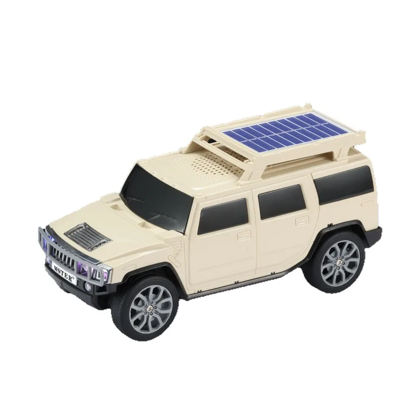 Altavoz Bluetooth para Auto WS-695, Altavoz Inalámbrico TWS con Bajos Potentes, Carga Solar, Radio FM, Ranura para Tarjeta TF, Ideal para Regalo