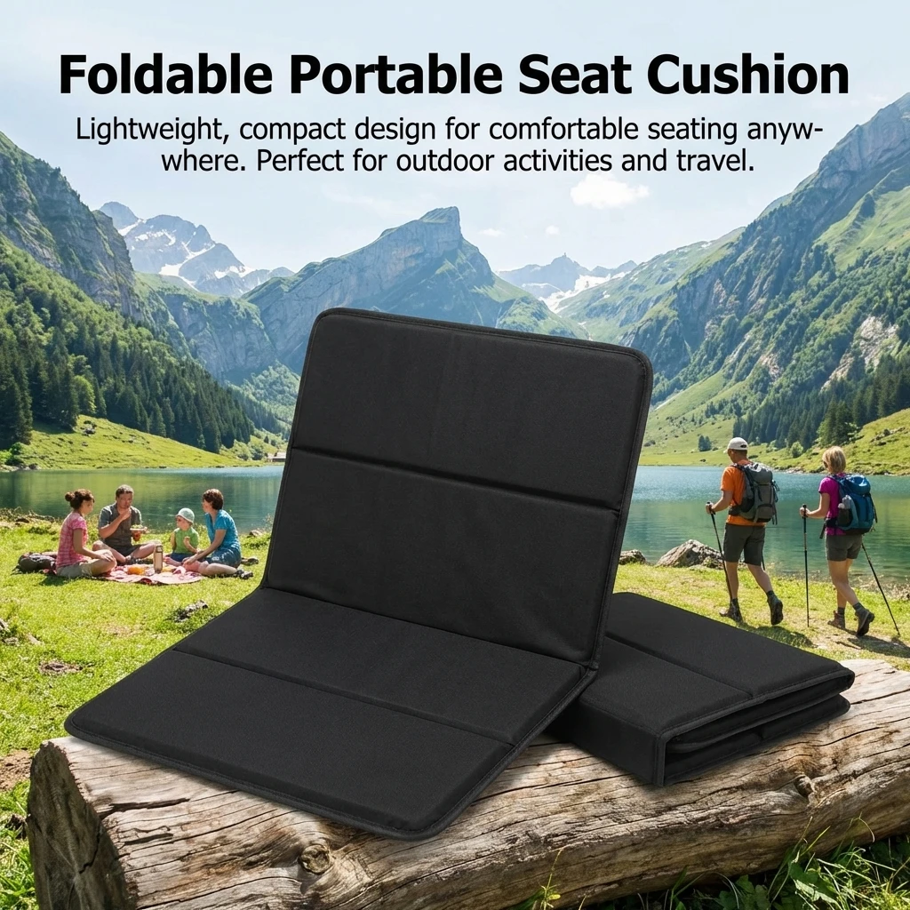 Taburete plegable de pesca – Cojín impermeable para exterior - imagen 3