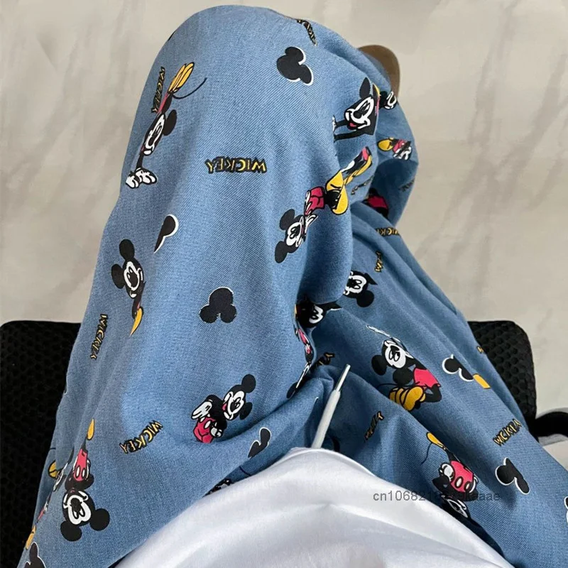 Disney Cute Mickey Cartoon Print Sleeping Pants Women Spring Autumn Loose Casual Pants Korean Version Y2k Girl Fashion Trousers