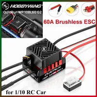 HOBBYWING QuicRun WP 10BL60 60A G2 Waterproof 2-3S Brushless ESC for 1/10 RC Car Racing Drift On-road Truck Monster Buggy Buggy