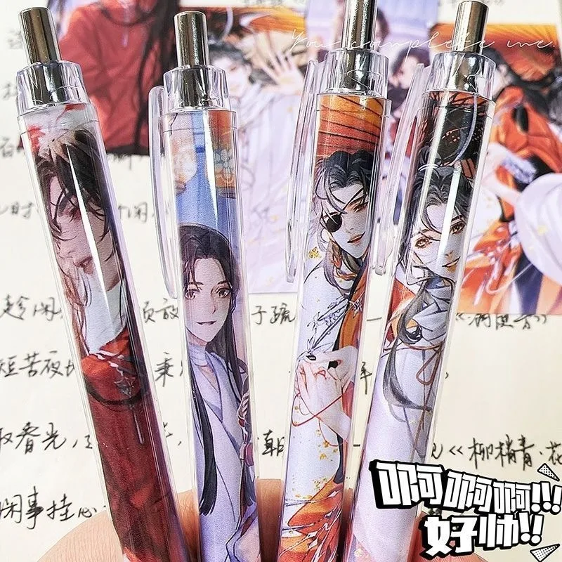 

2025 Anime Tian Guan Ci Fu Xie Lian Hua Cheng 0.5mm Gel Pen Kawaii Heaven Official's Blessing Signature Pen School Supplies Gift