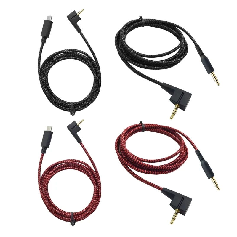 Professionelles Soundkabel für HD438/439/451/471i HD461Gi Headsets Kabeldraht 3,5 mm/Typ-C-Stecker Verbesserte Haltbarkeit Y4QF – Detail 1