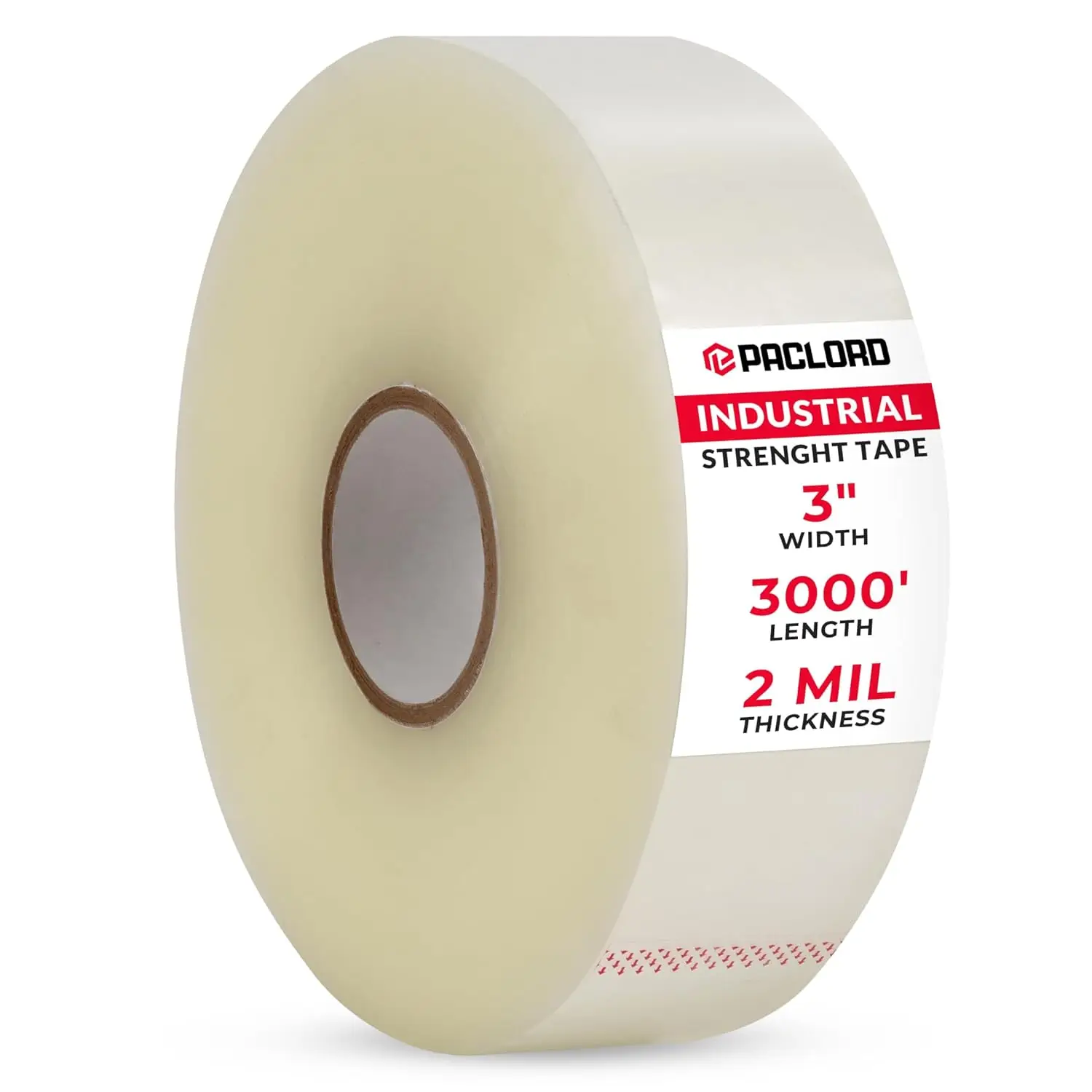 

Прозрачная упаковочная лента для запечатывающих машин, 3 дюйма x 1000 ярдов, толщина 2,0 мил, 1 рулон в упаковке - стандартная длина для машин, усиленная.