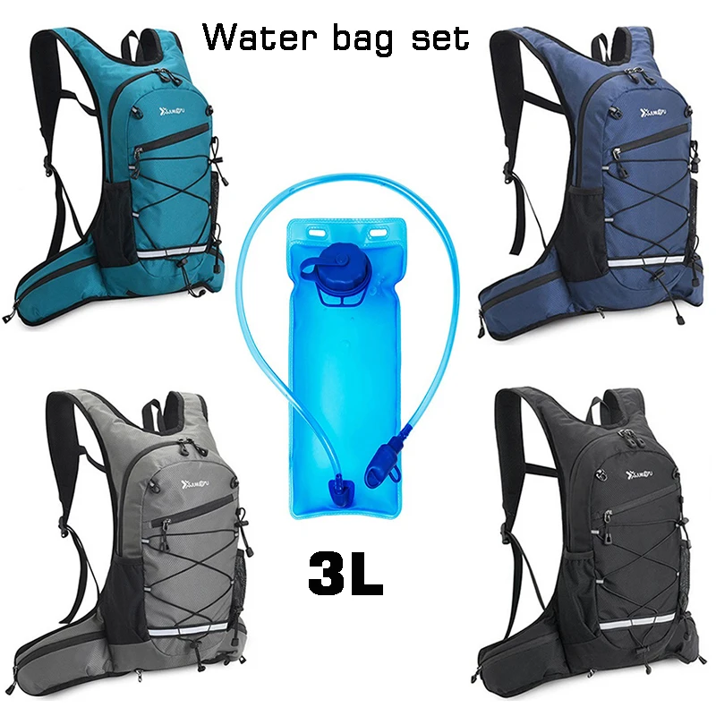 2Liters PEVA Hydration Backpack Set Cycling Water Bag Soft Back Rucksack Rainproof Water Bladder Double Shoulders Pack view 6
