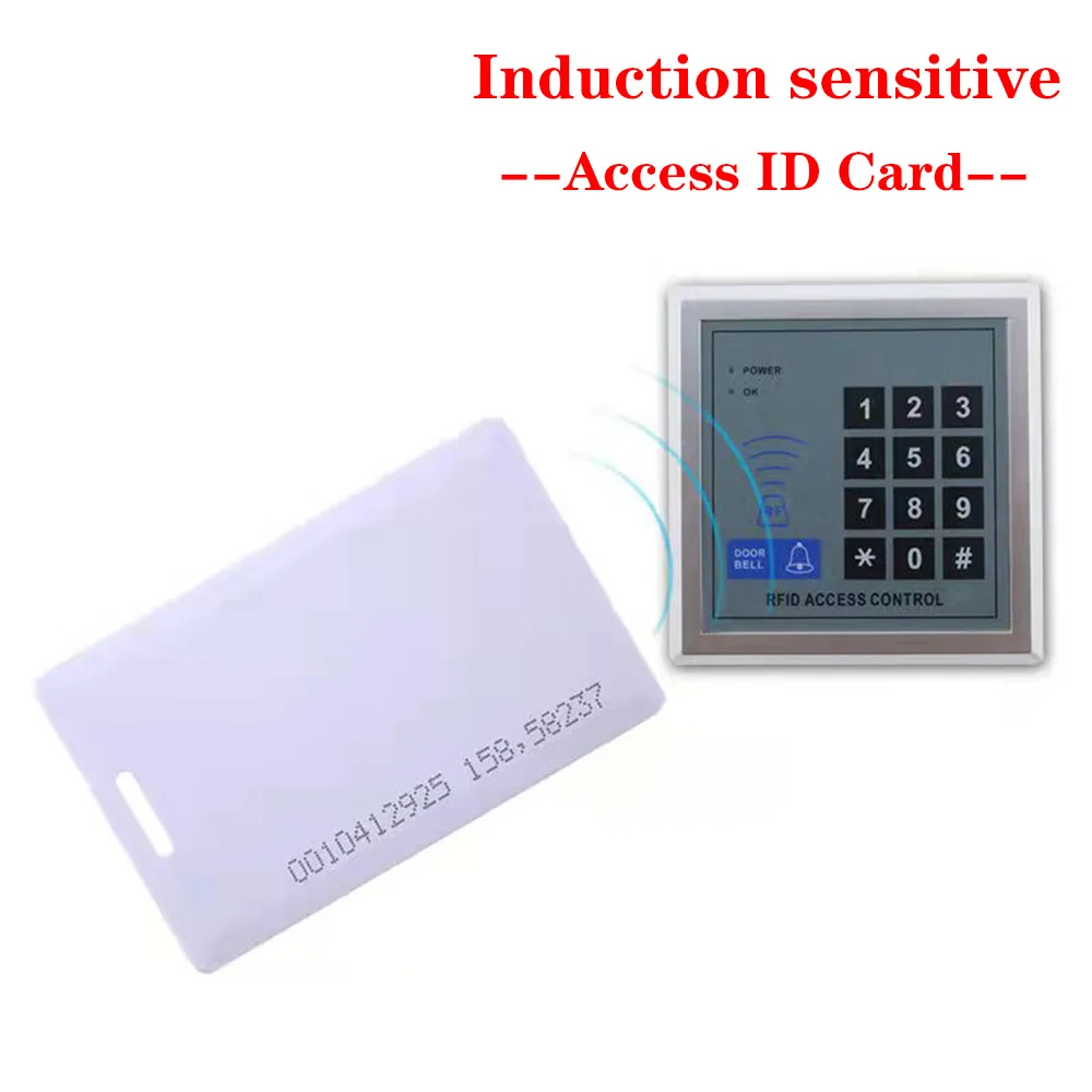 Tk4100 Tag Voor Toegangscontrole Systeem Read-Only Smart Chip Rfid Em4100 Dikke Kaart Badge Niet-Herschrijfbare Id-Kaart 125Khz Token