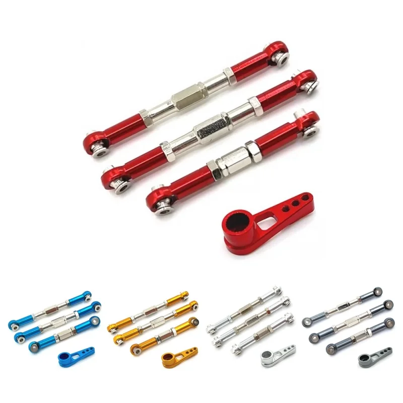 

Metal Steering Rod Linkage Servo Arm For WLtoys 1/10 104016 104018 104009 RC Car Upgrade Parts