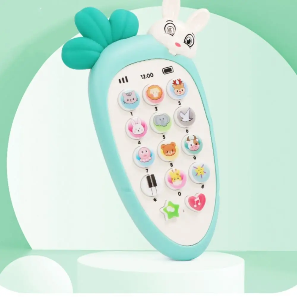 Simulation Phone Electronic Baby Cell Phone Toy Voice Toy Silicone Phones Musical Toys Teether Electronic