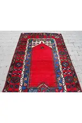 DOLBOVI non-woven hand woven wool Elegant Konya carpet Seccade - 120x Cm - Ar129 Meditation Rug