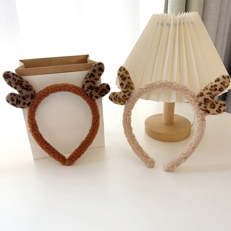 

1 шт., рождественский головной убор, милый ободок для волос с рогами оленя, зажим для праздничного костюма, аксессуар для детей и взрослых