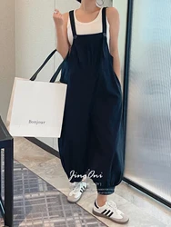 Overalls Wide Pants Y2k Trousers Woman Clothing Summer 2024 Korean Style Fashion Youthful Cargo Beach Chic High Waist Baggy New