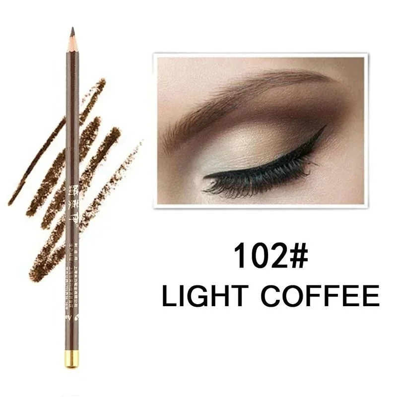 1 Pcs Waterproof Eyebrow Pencil Long-lasting 6 Colors Natural Eye Brow Pencils Brown Black Enhancer Dye Tint Pen Makeup Tools