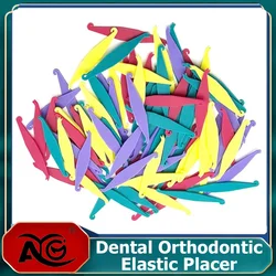 AG 100pcs Dental Orthodontic Elastic Placer for Braces--Elastic Rubber Band Placers Dentistry Accessories for Ortho Appliance