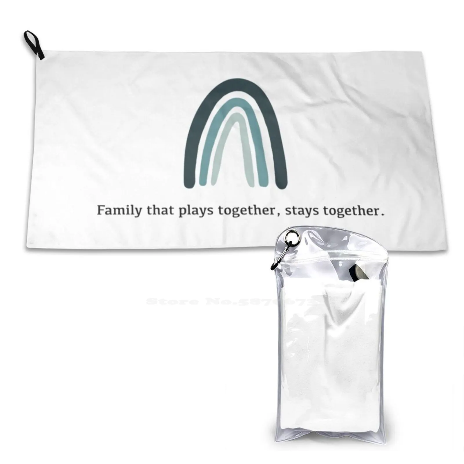 Family Pencil Pouch Soft Towel Quick Dry Beach Towel