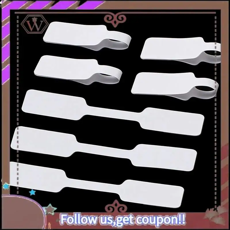 ABBG-2000Pcs Blank Jewelry Price Tags Stickers Jewelry Price Label For Necklace Earring Price Identify Rectangle Label
