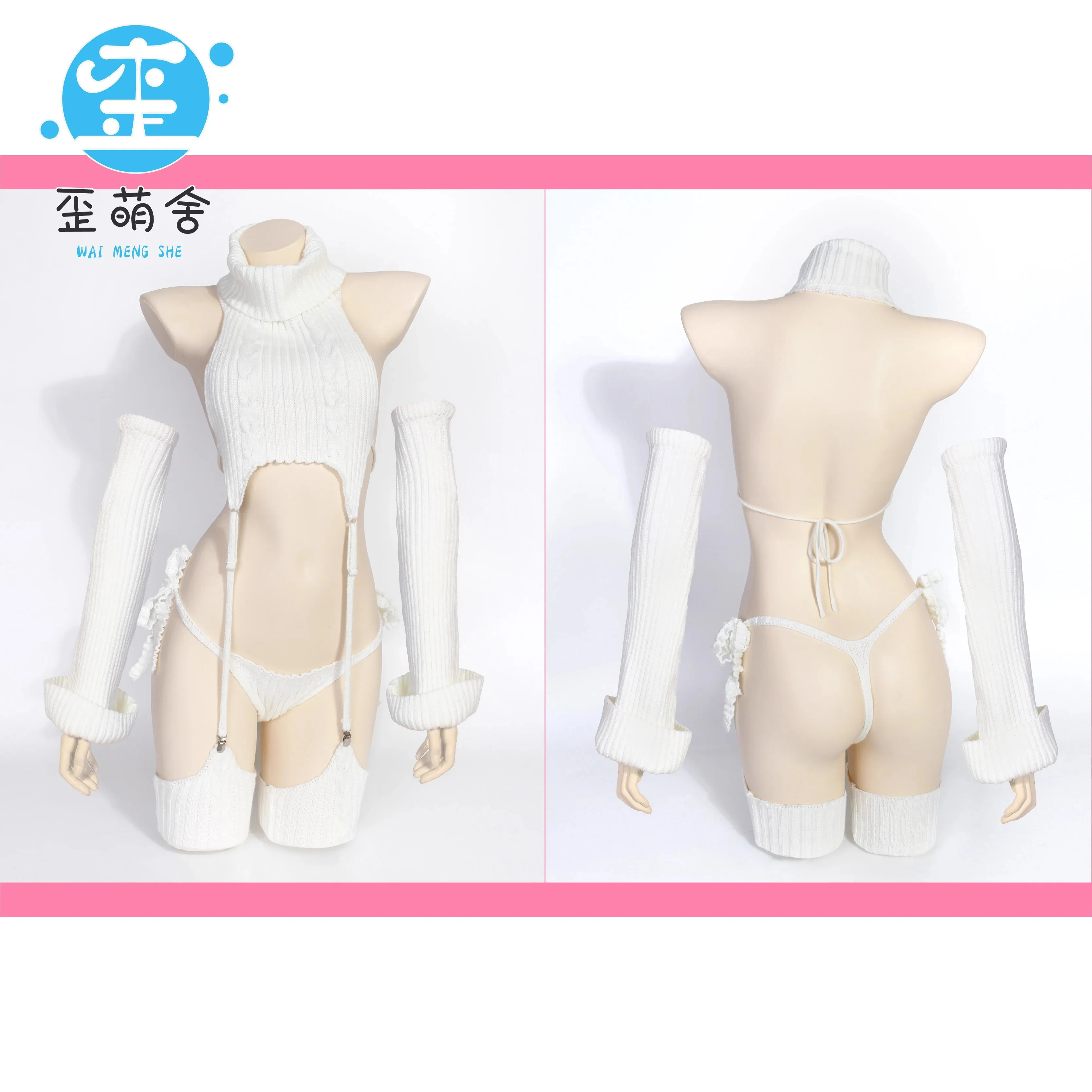 Anime Cosplay BOCCHI THE ROCK Gotoh Hitori Cosplay Costume donna Anna Lydia Destroyer maglione Sexy maglione bianco donna