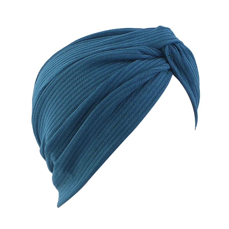 New Women Muslim Turban Hijabs Elastic Folding Cross Knotted head wraps bonnet muslim Headscarf Headwear Bandanas Instant Cap