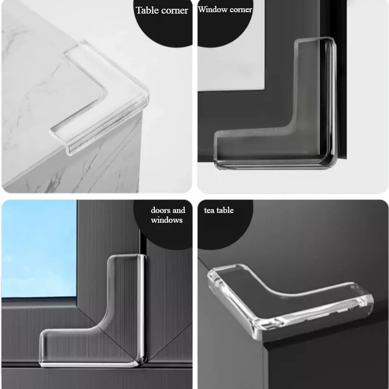 4 Pcs window corner protector Furniture Edge Banding Corner Guards Aluminum Angles Windows anti-collision Protector Cover