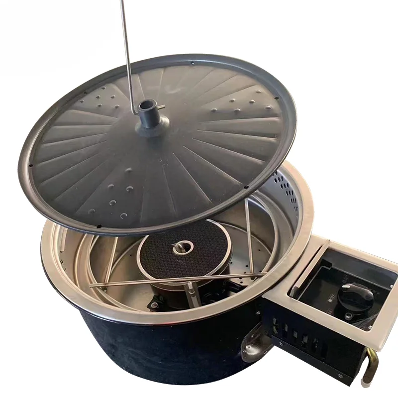 korean butane hotpot gas bbq grill/korean gas bbq grill with fan/portable tabletop korean bbq gas grill