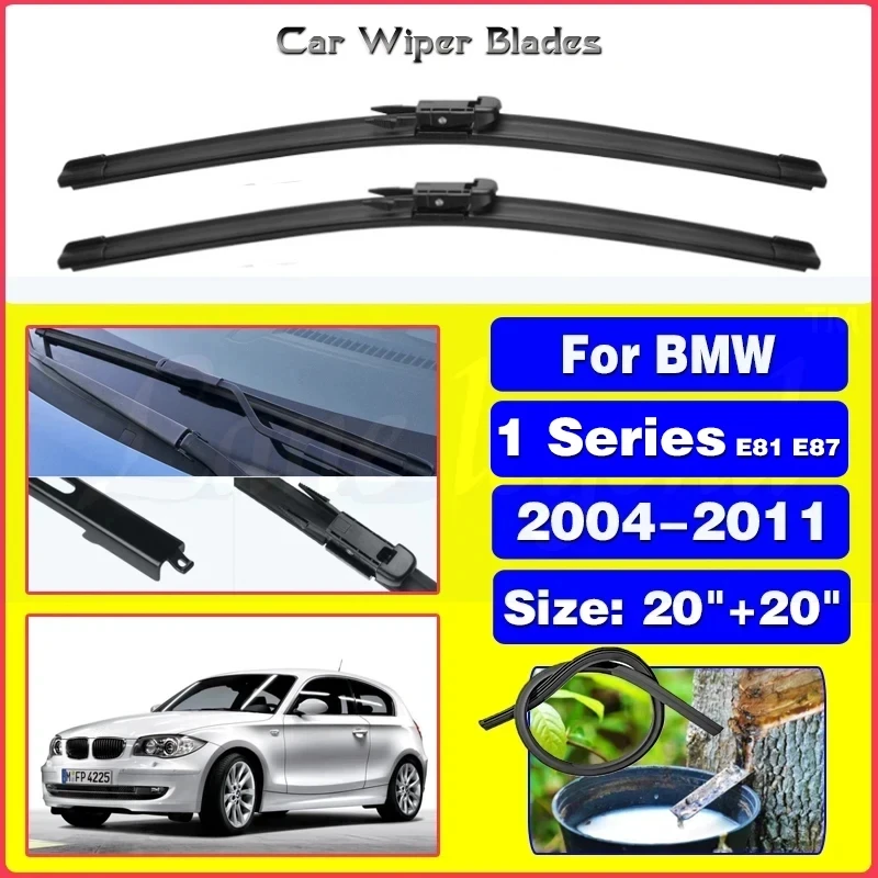 

Front Wiper Blades For BMW 1 Series E81 E82 E87 E88 2004 - 2011 118d 118i 120i 120d 123d 125i 128i 135i 116i 116d Windshield