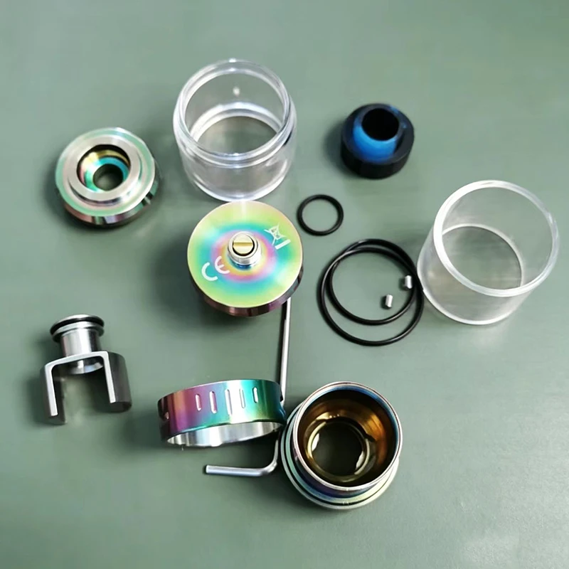 Arbiter v2 2 RTA 316ss Yeniden İnşa Edilebilir Tank 24.5mm 3.5ml/5ml Çift/Tek Bobin Yapısı Ayarlanabilir Üst Hava Akışı 810 Reçine Damla Atomizeri