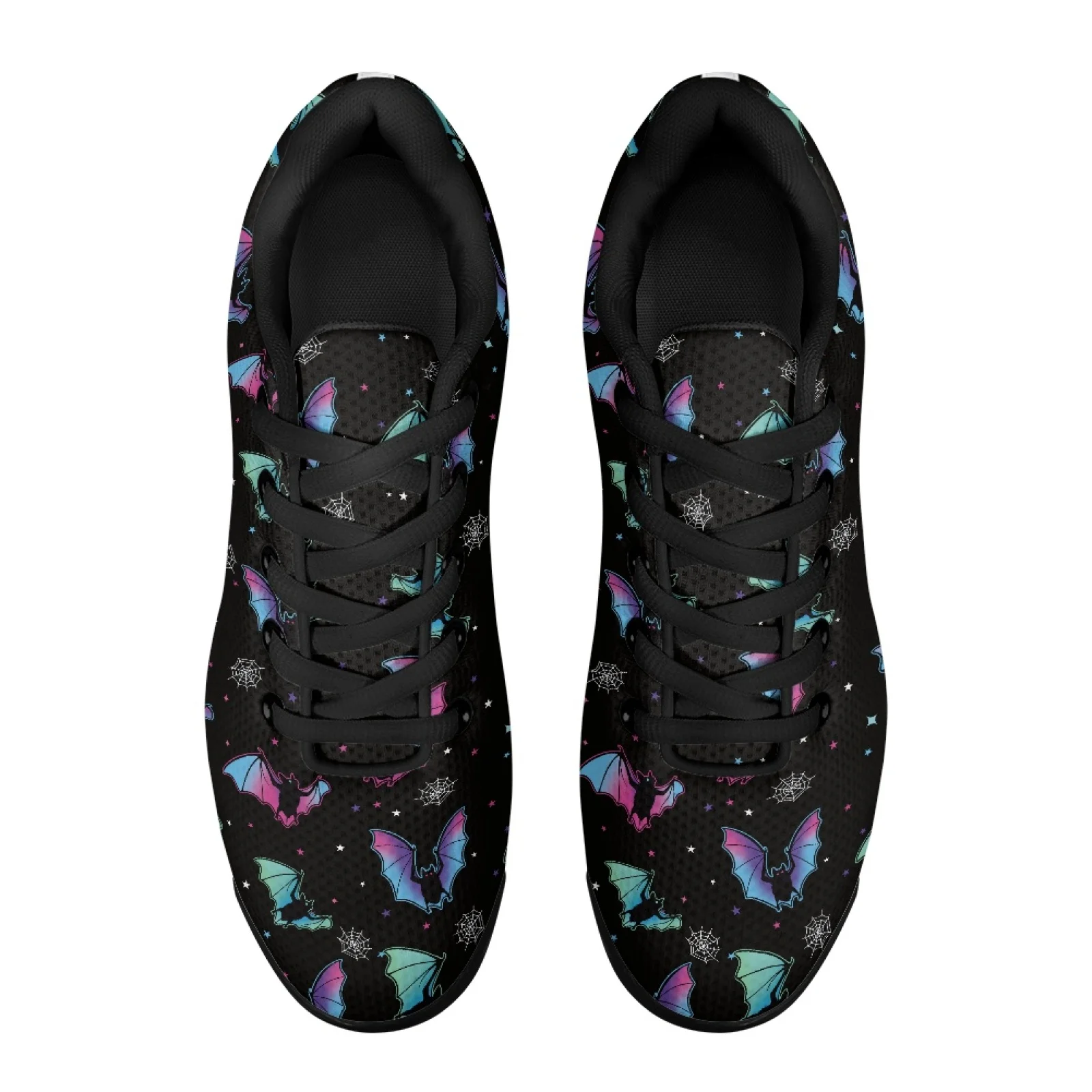 PENSTROLL Bat Spider Web Non Slip Lace-up Sneakers Air Cushion Running Shoes for Men Lightweight Athletic Fashion Shoes
