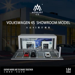 In Stock*TimeMicro&MoreArt 1:64 Volkswagen 4S Shop car showroom assembly light Scene - Fast delivery