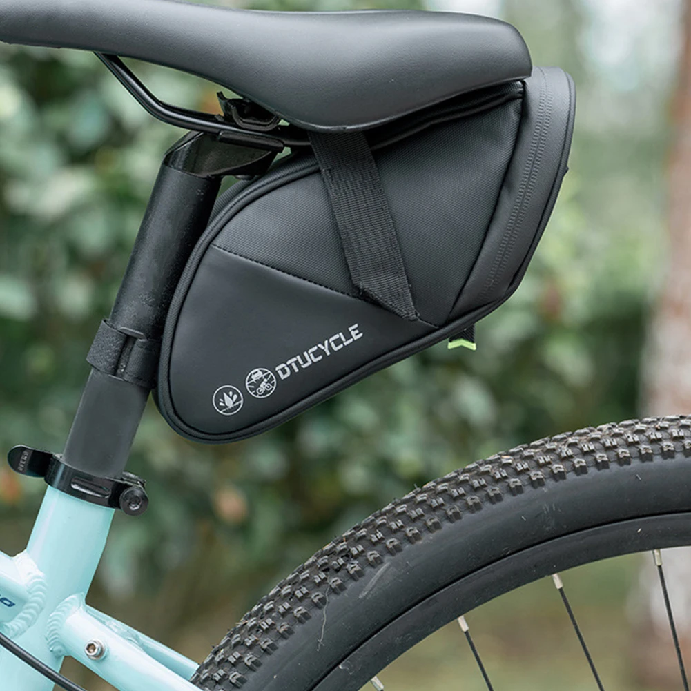 Bicycle Under Seat Bag Bike Strap- Saddle Bag with Reflective Strip Cycling Seat Pack Bike Seat Bag Cycling Accessories