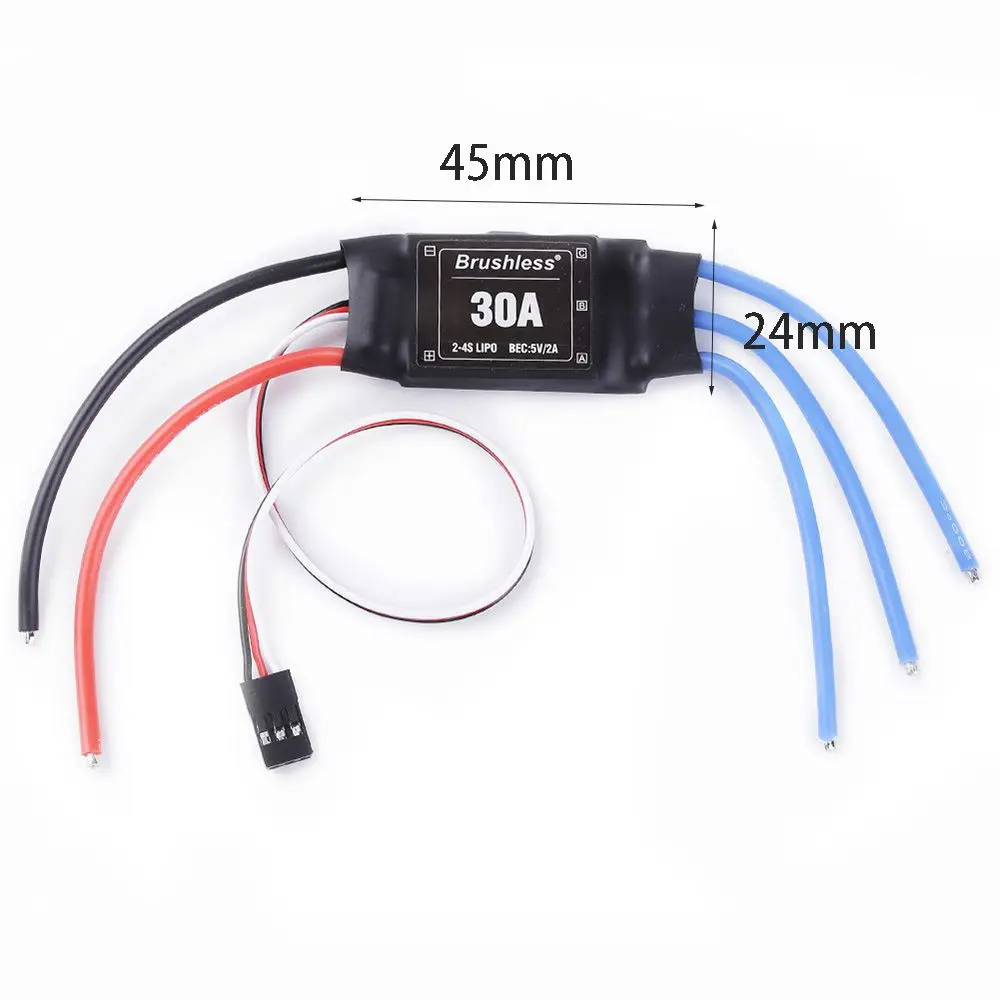 30/40A Brushless ESC Speed Controller 5V/3A BEC Output per RC Drone airples accessori XT60 Remote Toy pezzi di ricambio