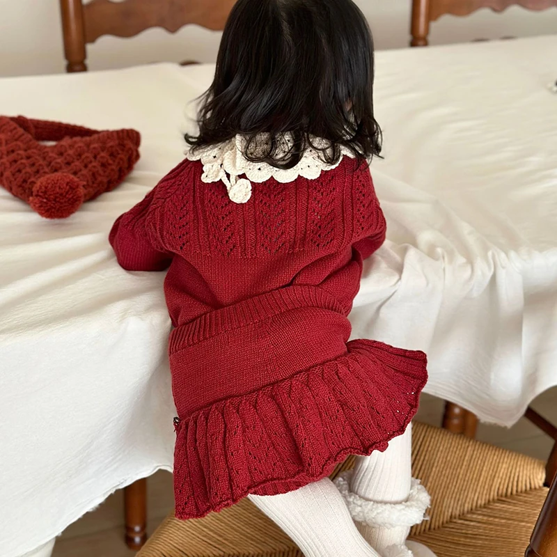 2024 New Autumn Children Clothes Infant Baby Girls Solid Color Knitting PP Shorts 0-4Yrs Baby Girls Knitted Shorts Kids Shorts