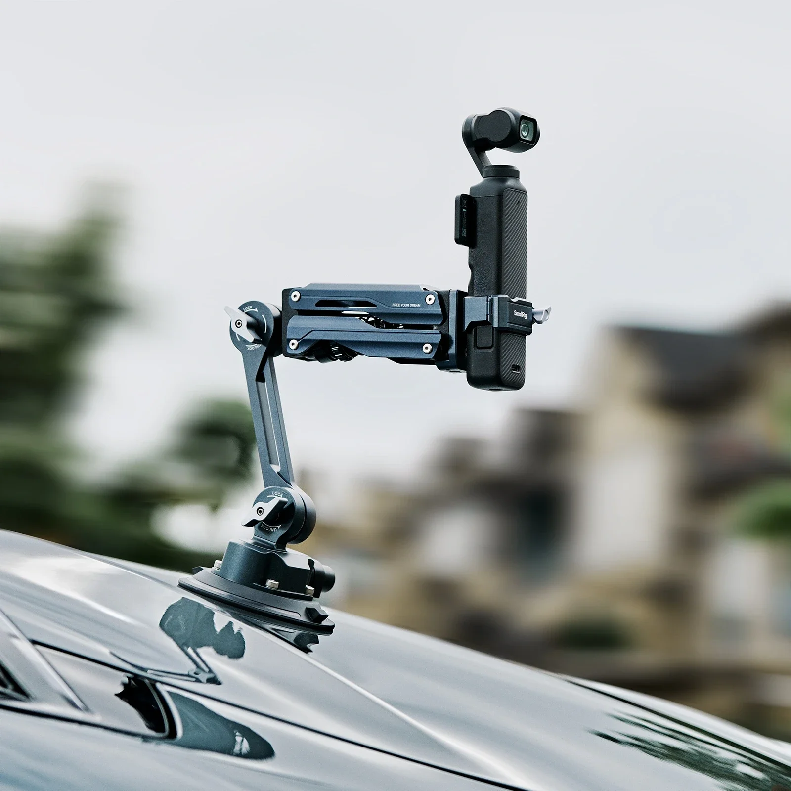 Smallrig سيارة اطلاق النار امتصاص الصدمات شفط كأس جبل ل DJI Osmo جيب 3 GoPro HERO13 Insta360 X4 ملحقات الكاميرا الرياضية