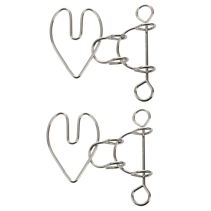 

2X Heartbreak Wire Brain Teaser Metal Puzzle