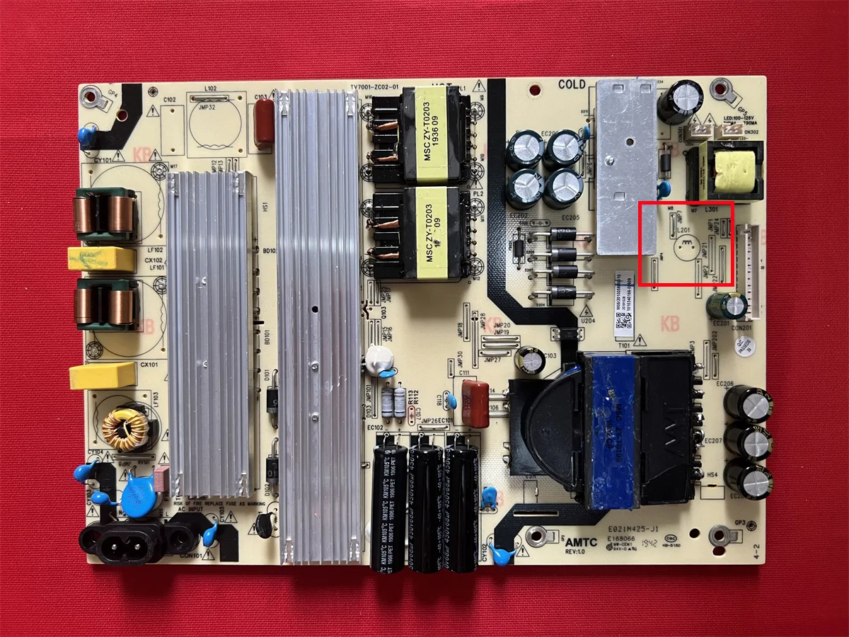 Original TV7001-ZC02-01 E021M425-J1 E021M425J1 E021M425 Power Supply Board for E4FAA75R WR75UT4210 100044717