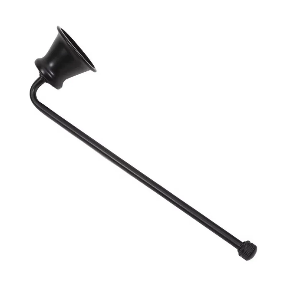 Vintage Bell-shape Candle Snuffer Gold/Black/Silver Metal  18cm Handle Wick Cover SPA Hotel