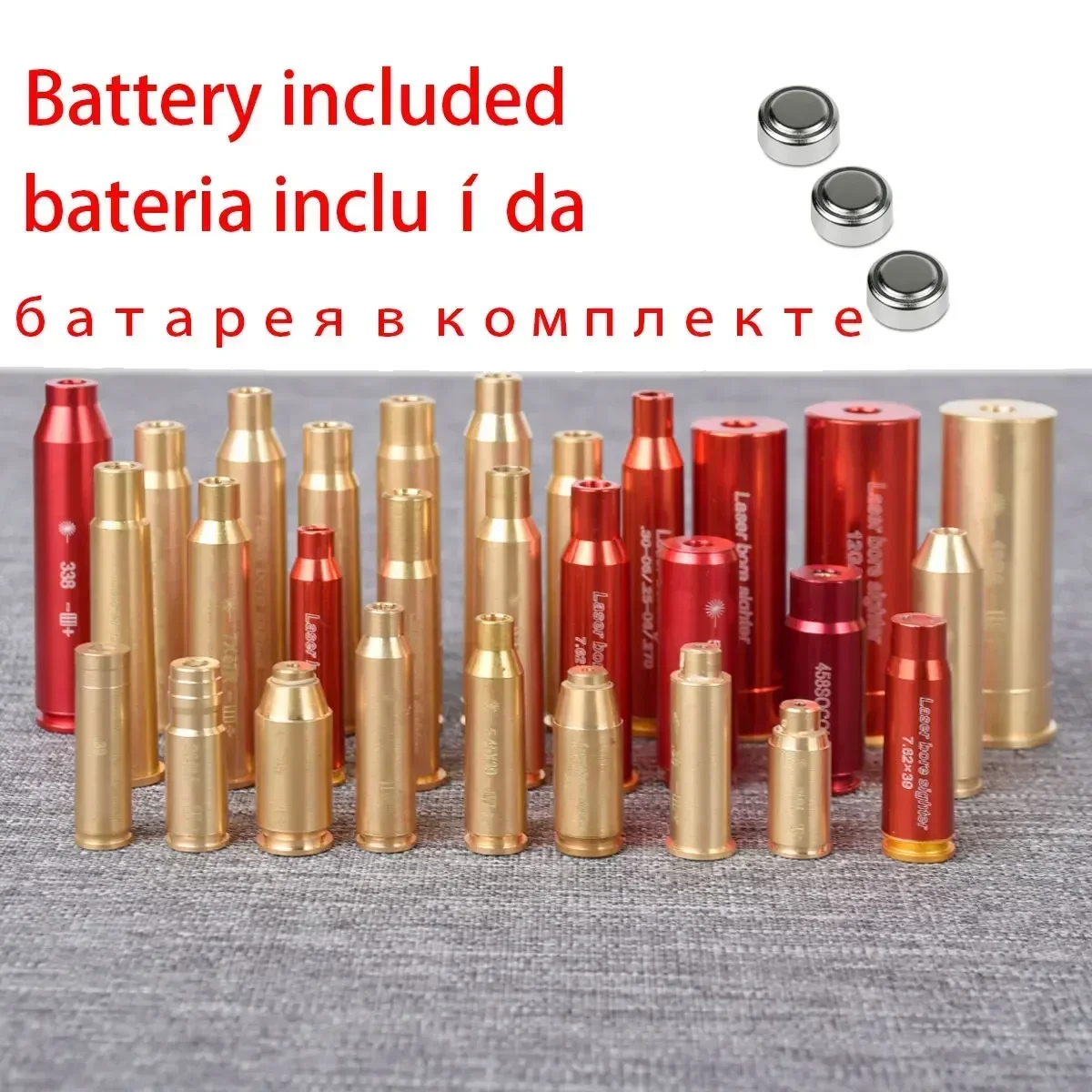 Taktisches 20GA 12GA Red Laser Bore Sighter 5,45 x 39 7,62 x 54 7,62 x 39 Remington 870 Airsoft AK47 47 Glock 9 mm Kollimator Boresighter