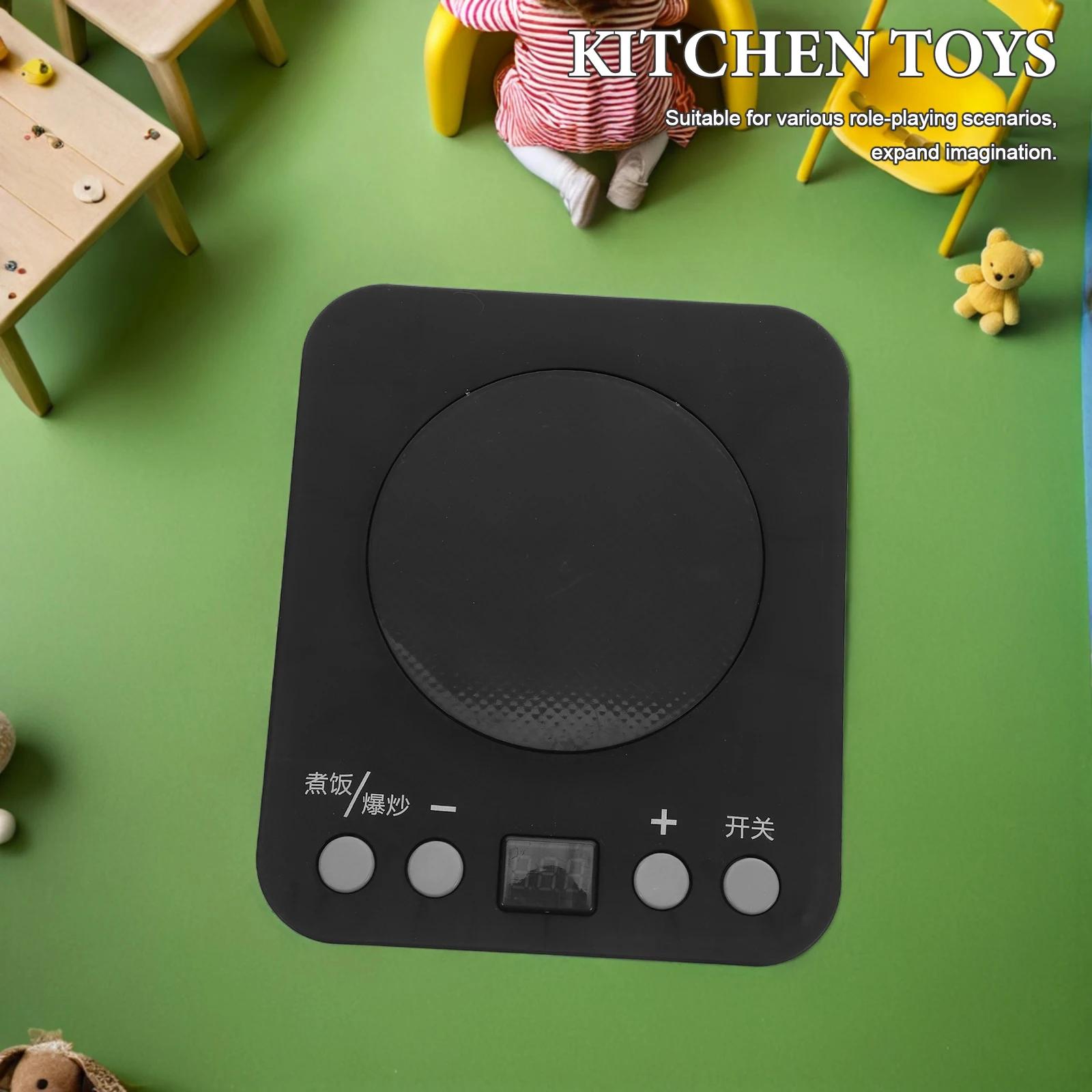 Kinderen Fantasiespel Keuken Voor Kinderen Realistisch Geluid Licht Mini Keuken Accessoire Rollenspel Koken Simulatie Inductie